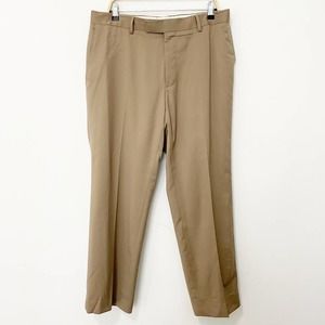 Hugo Boss Men's Tan James Brown Dress Pants Size 36 Waist